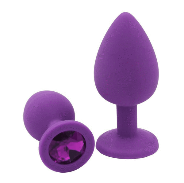 Plug Seamless Purple Mediano - Cake Sex Shop