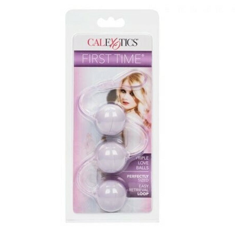 Kegel First Time Luv Balls-Triple Lover Purple Calexotics Kegel Juguete Sexuales Sex Shop Tienda para Adultos