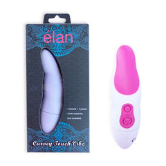 Masajeador Sexual Elan Curvey Touch Vibe Pink Cake Sex Shop Juguetes Sexuales para Adultos