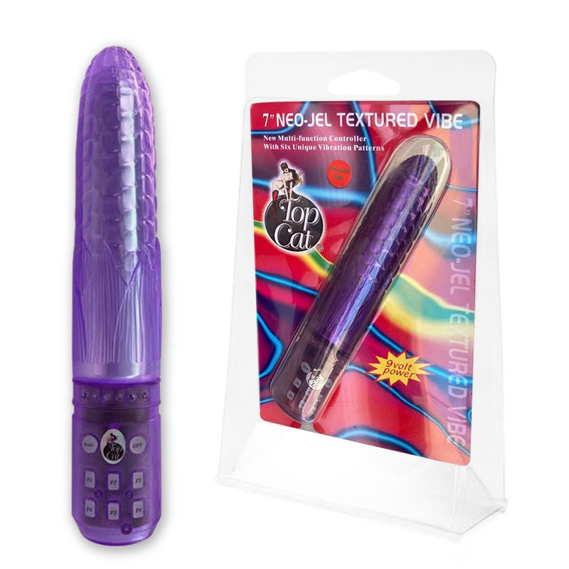 Vibrador Neo-Gel Textured Vibe 7" - Cake Sex Shop