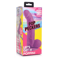 Dildo Pop Peckers 7.5" with Balls - Purple Kinky Toys Dildos Juguete Sexuales Sex Shop Tienda para Adultos