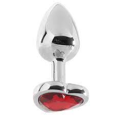 Plug Anal Heart Red Gem de Adam and Eve Small - Cake Sex Shop 2