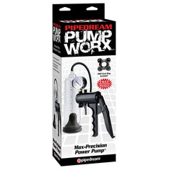 Bomba Pump Worx Max-Precision Power Pump - Clear/Black - Cake Sex Shop