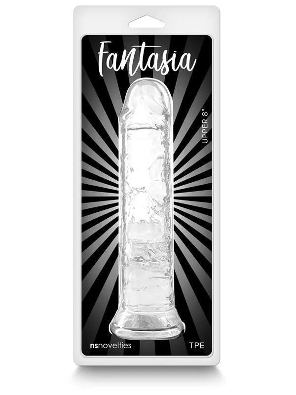 Dildo Consolador Fantasia -Upper 8 "- Clear Cake Sex Shop Juguetes Sexuales para Adultos