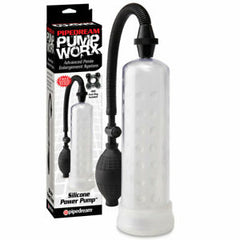 Bomba Pump Worx Silicone Power Pump - Clear/Black - Cake Sex Shop