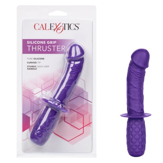 Dildo Silicone Grip Thruster 4.5" - Purple - Cake Sex Shop