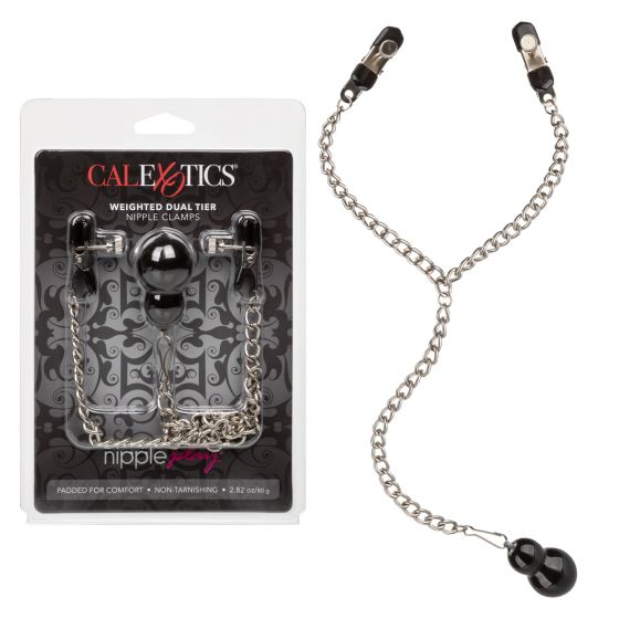 Pezonera Nipple Weight Dual Tier Clamps - Cake Sex Shop